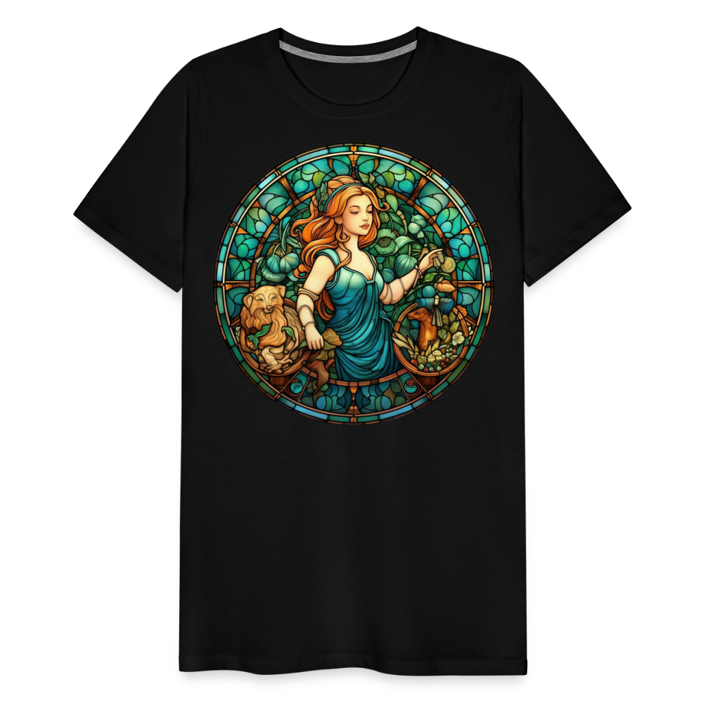 Men's Mosaic Virgo Premium T-Shirt - black