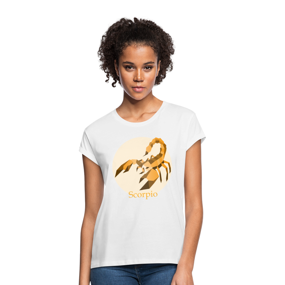 Women's Mosaic Scorpio Relaxed Fit T-Shirt - white