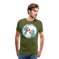 Thumbnail for Men's Mythical Pisces Premium T-Shirt - olive green