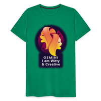 Thumbnail for Men's Glow Gemini Premium T-Shirt - kelly green