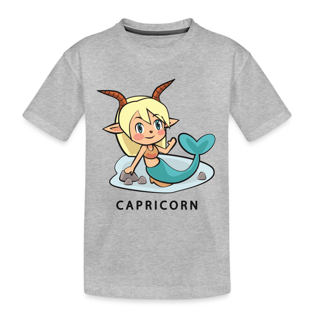 Kid’s Sweet Astro Capricorn Premium Organic T-Shirt - heather gray