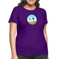 Thumbnail for Women's Dragonfly Oasis V.1 Capricorn T-Shirt - purple