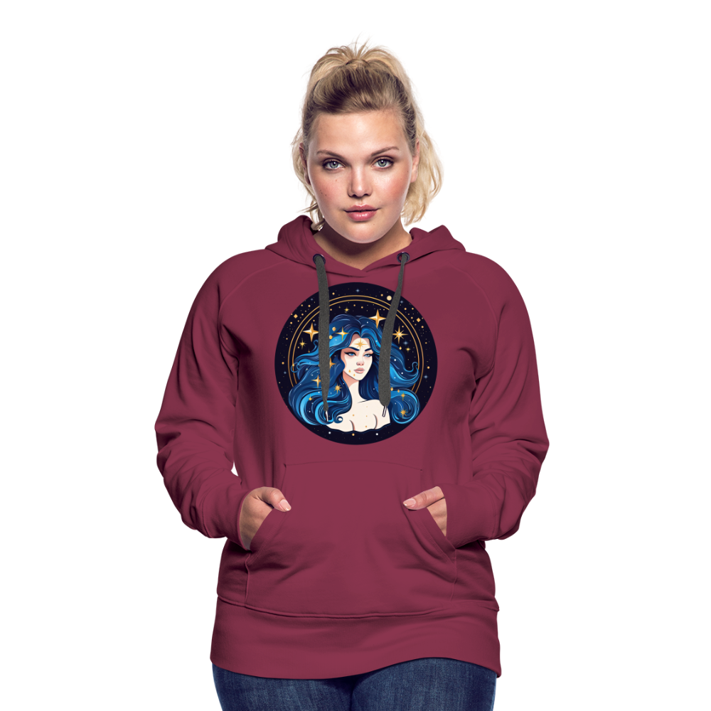 Women’s Magic Virgo Premium Hoodie - burgundy