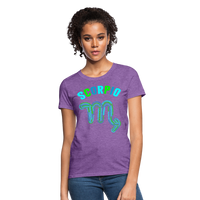 Thumbnail for Women's Power Words Scorpio T-Shirt - purple heather