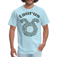 Thumbnail for Men's Power Words Taurus Classic T-Shirt - powder blue