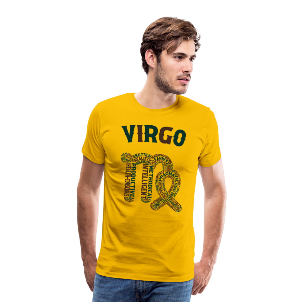 Men's Power Words Virgo Premium T-Shirt - sun yellow