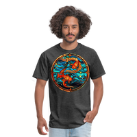 Thumbnail for Men's Mosaic Pisces Classic T-Shirt - heather black