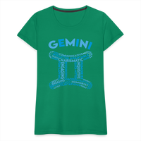 Thumbnail for Women's Power Words Gemini Premium T-Shirt - kelly green