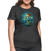 Thumbnail for Women's Mosaic Aquarius T-Shirt - heather black