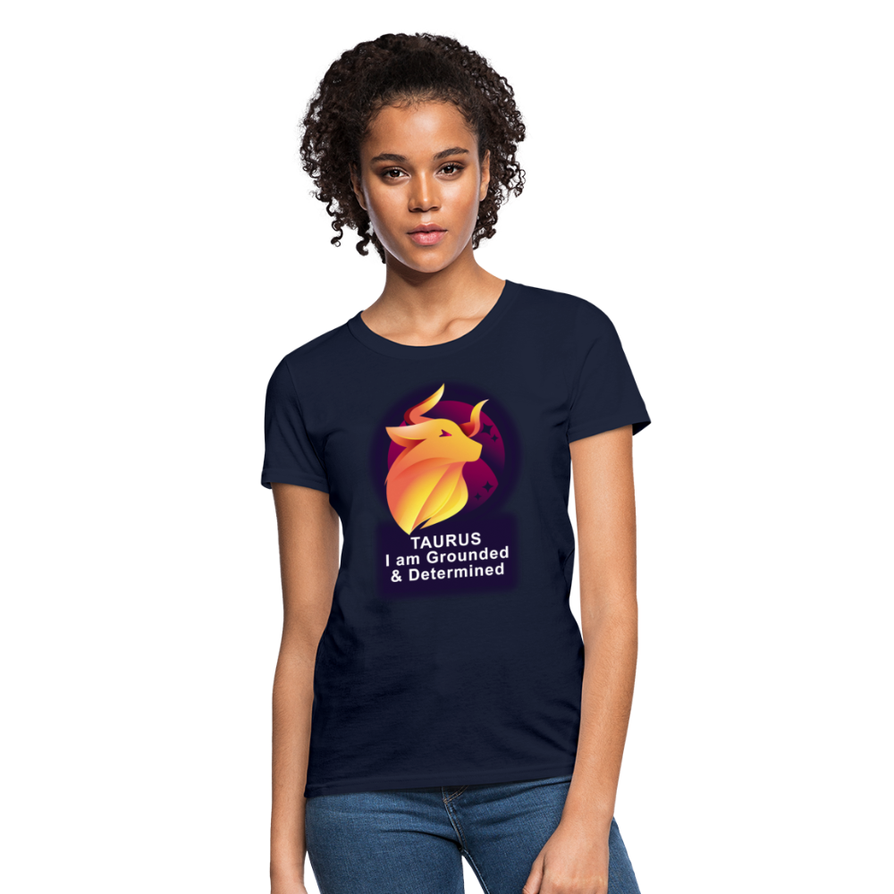 Women's Glow Taurus T-Shirt - navy