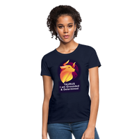 Thumbnail for Women's Glow Taurus T-Shirt - navy