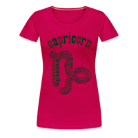 Thumbnail for Women's Power Words Capricorn Premium T-Shirt - dark pink