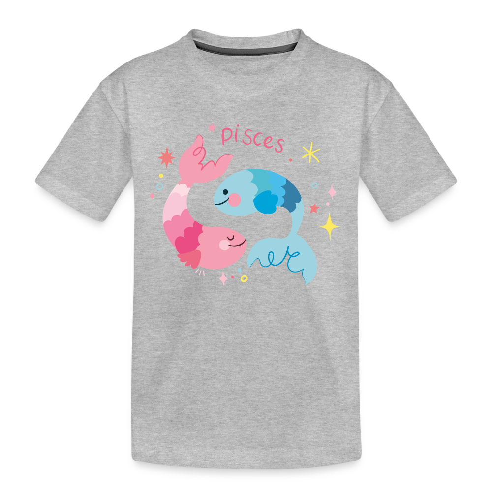 Kid’s Pinky Pisces Premium Organic T-Shirt - heather gray