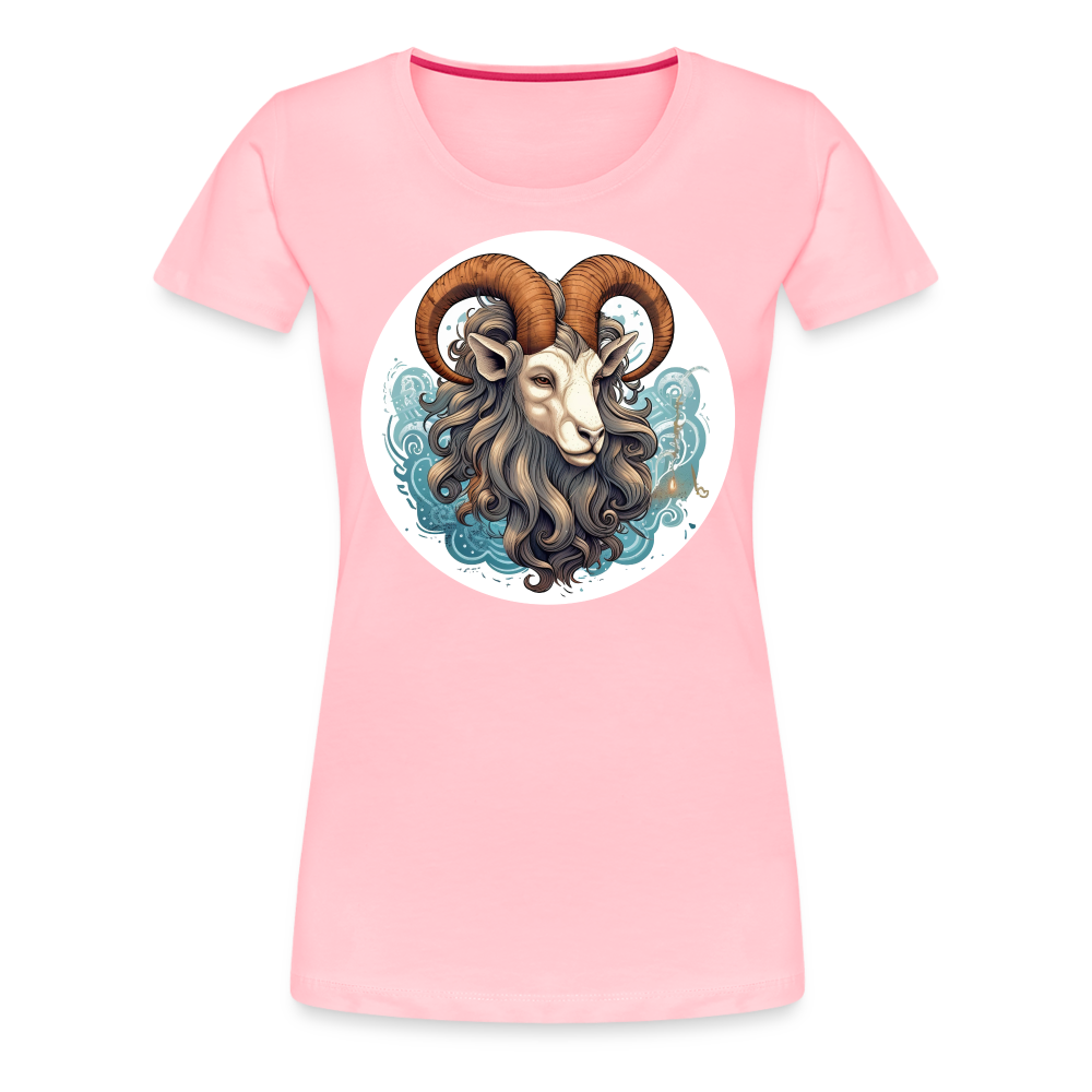 Women’s Symbol Capricorn Premium T-Shirt - pink