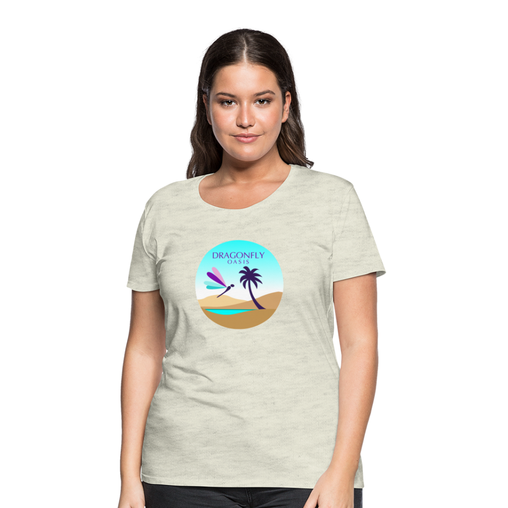 Women's Dragonfly Oasis V.2 Premium T-Shirt - heather oatmeal