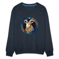 Thumbnail for Women’s Mythical Capricorn Premium Sweatshirt - navy