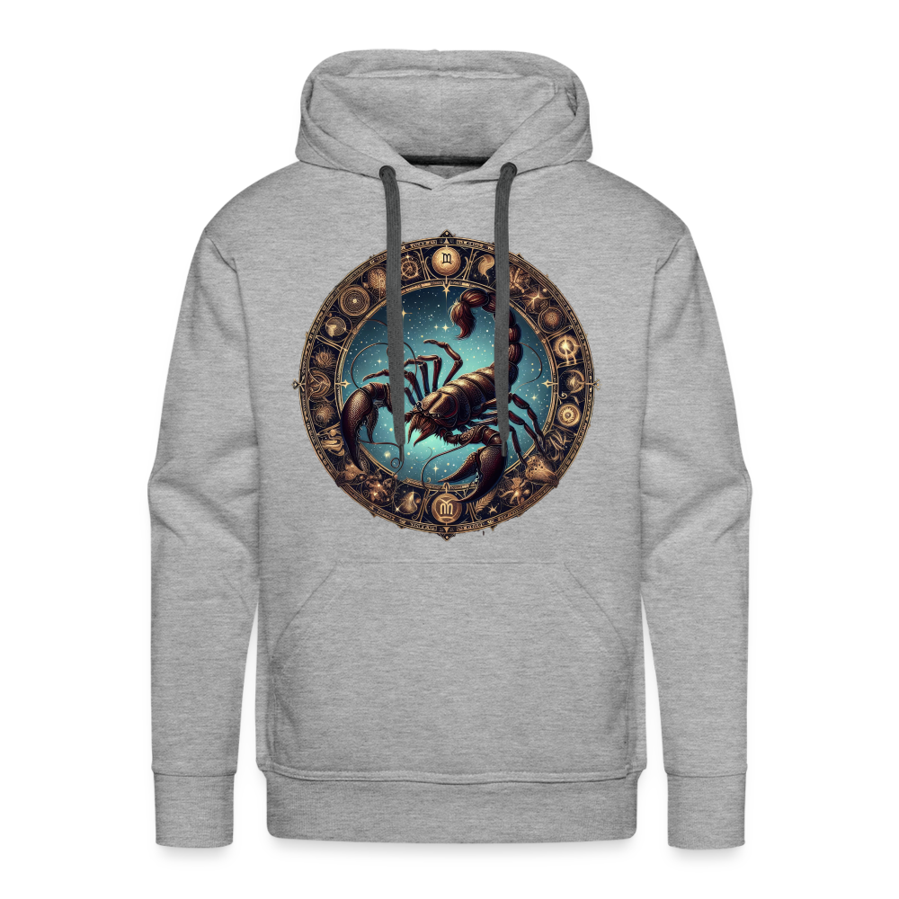 Men’s Mythical Scorpio Premium Hoodie - heather grey