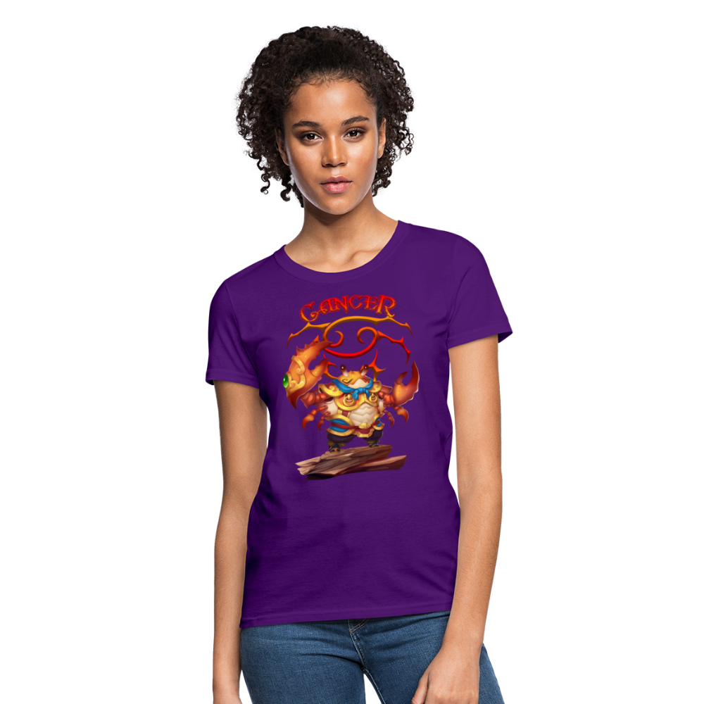 Women's Astral Cancer T-Shirt - purple