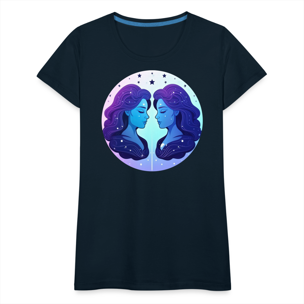 Women’s Magic Gemini Premium T-Shirt - deep navy