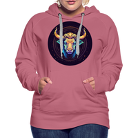 Thumbnail for Women’s Magic Taurus Premium Hoodie - mauve