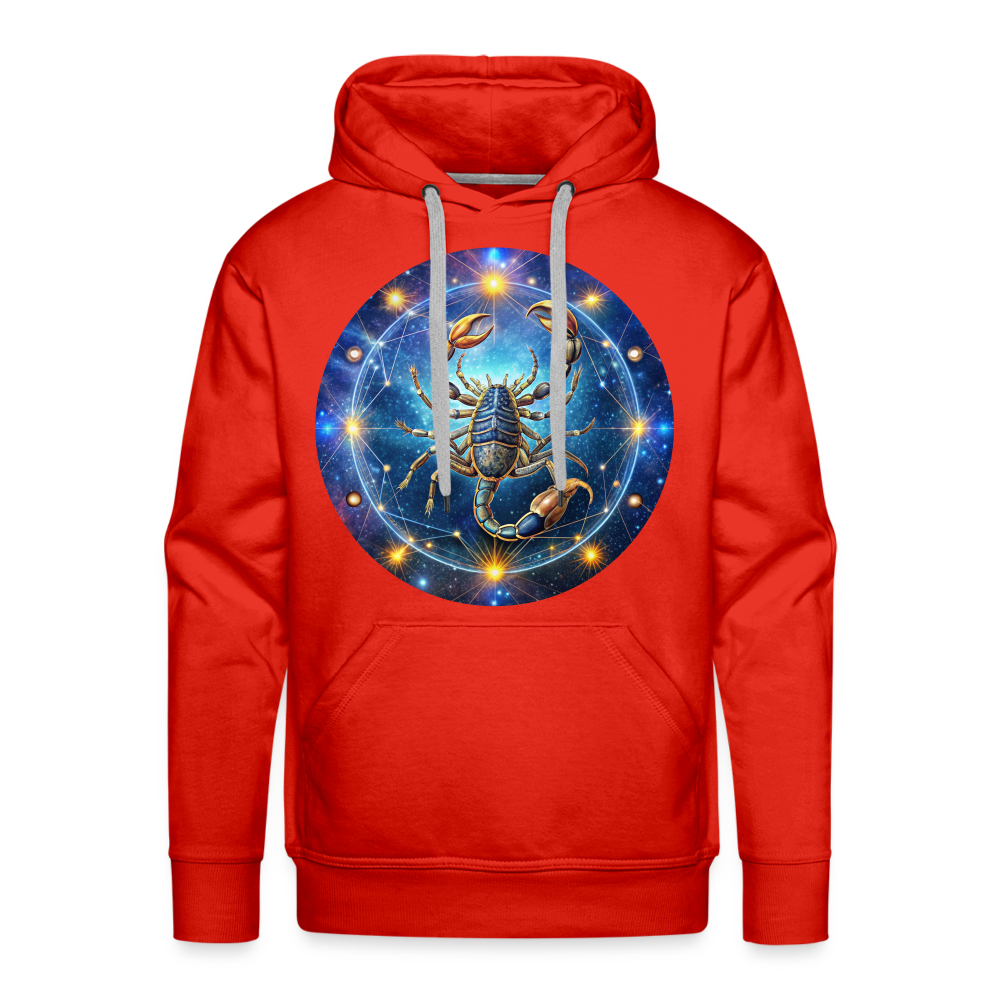 Men’s Symbol Scorpio Premium Hoodie - red