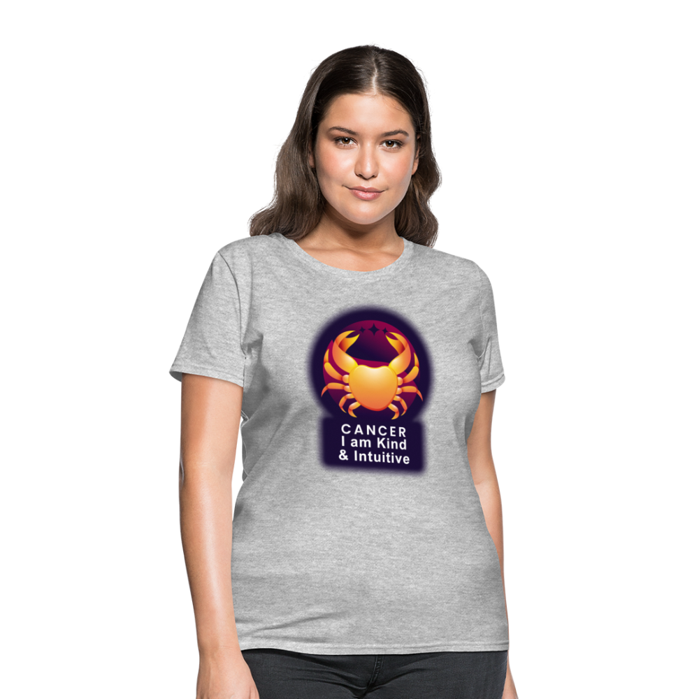 Women's Glow Cancer T-Shirt - heather gray