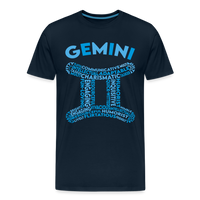 Thumbnail for Men's Power Words Gemini Premium T-Shirt - deep navy