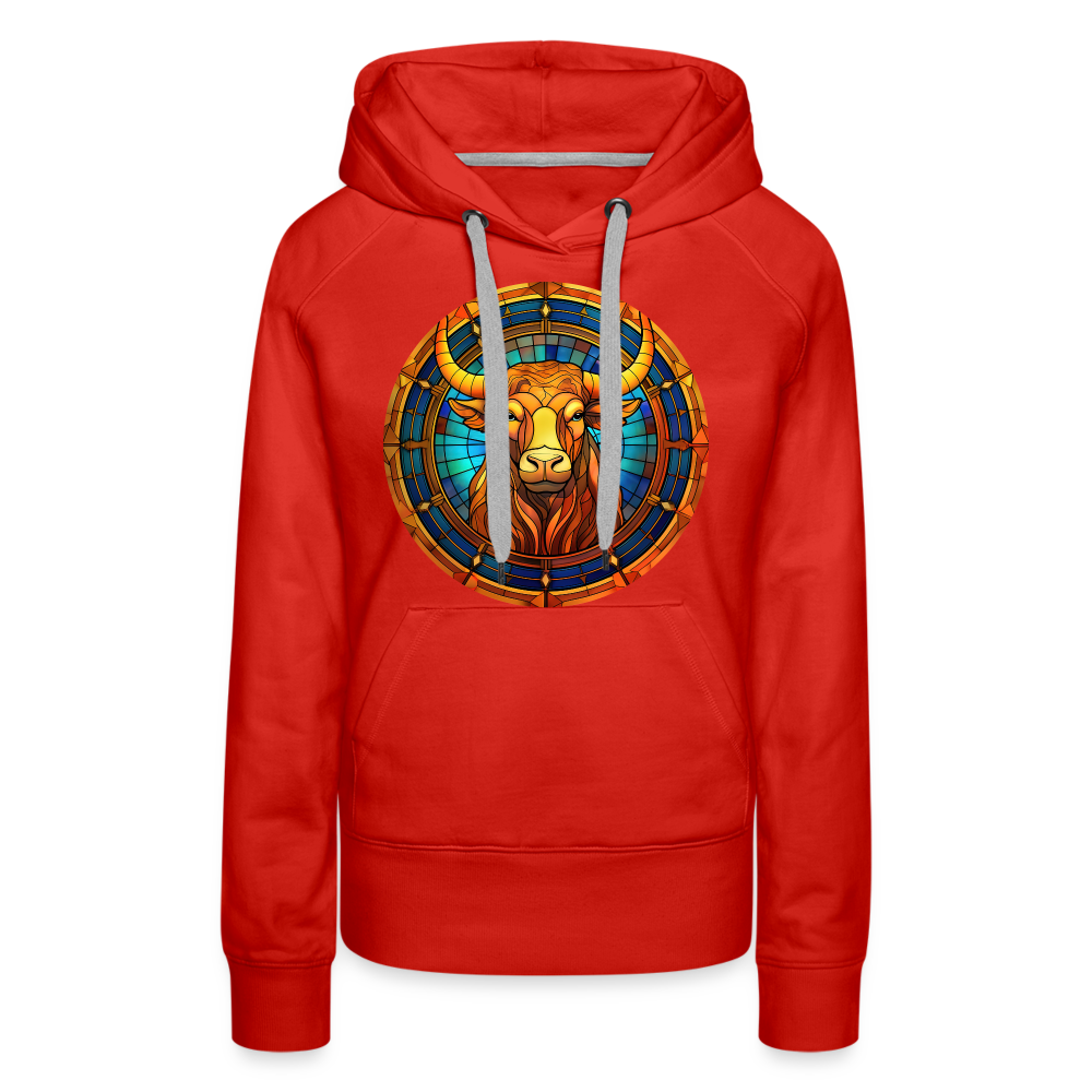 Women’s Mosaic Taurus Premium Hoodie - red