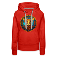 Thumbnail for Women’s Mosaic Taurus Premium Hoodie - red