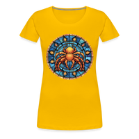 Thumbnail for Women’s Mosaic Cancer Premium T-Shirt - sun yellow