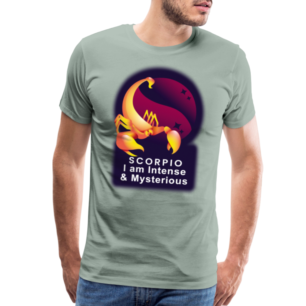 Men's Glow Scorpio Premium T-Shirt - steel green