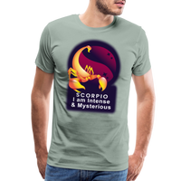 Thumbnail for Men's Glow Scorpio Premium T-Shirt - steel green