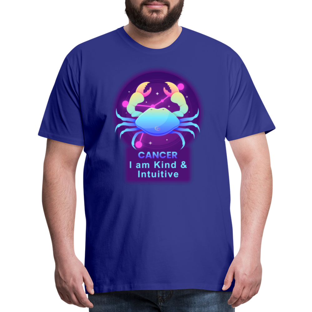 Men's Neon Cancer Premium T-Shirt - royal blue