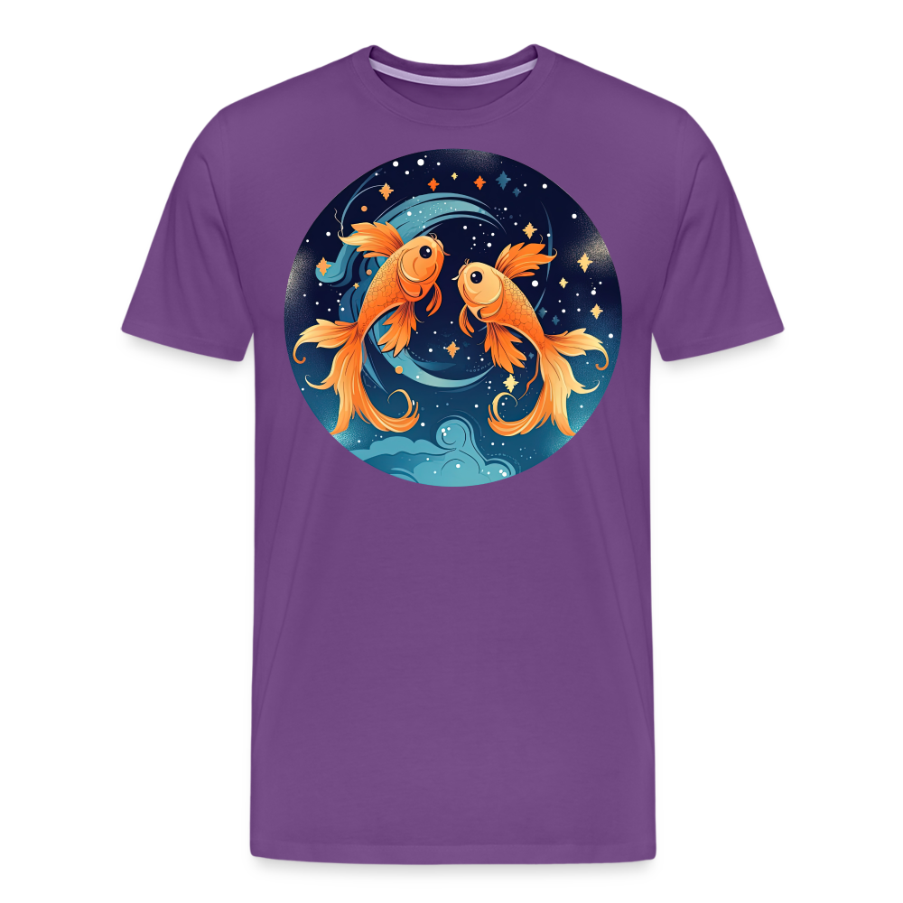 Men's Magic Pisces Premium T-Shirt - purple