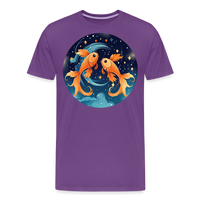 Thumbnail for Men's Magic Pisces Premium T-Shirt - purple