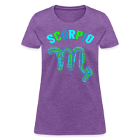 Thumbnail for Women's Power Words Scorpio T-Shirt - purple heather