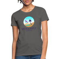 Thumbnail for Women's Dragonfly Oasis V.1 Capricorn T-Shirt - charcoal