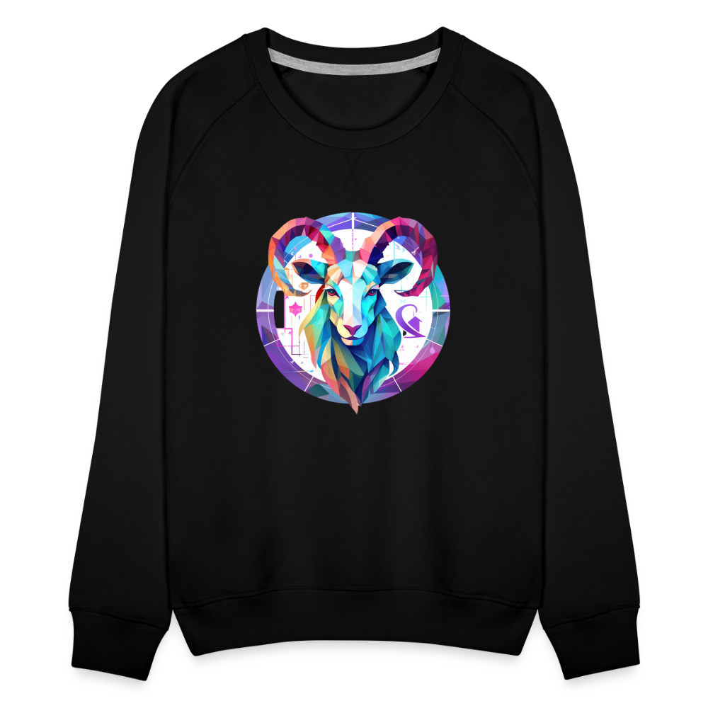 Women’s Mythical Aries Premium Sweatshirt - black