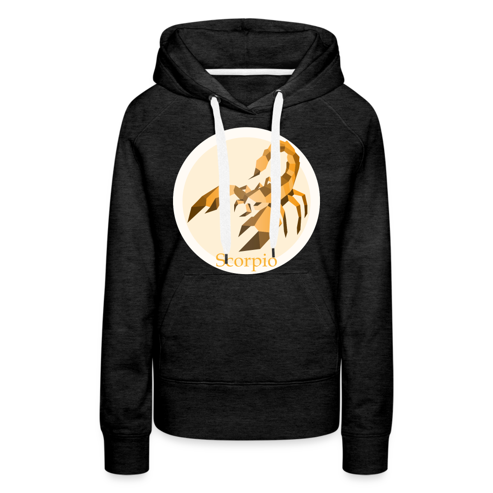 Women’s Mosaic Scorpio Premium Hoodie - charcoal grey