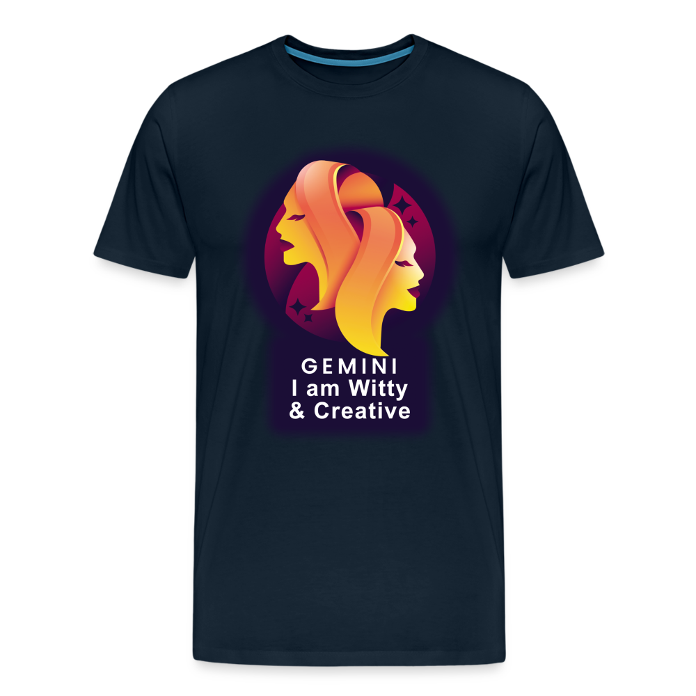 Men's Glow Gemini Premium T-Shirt - deep navy