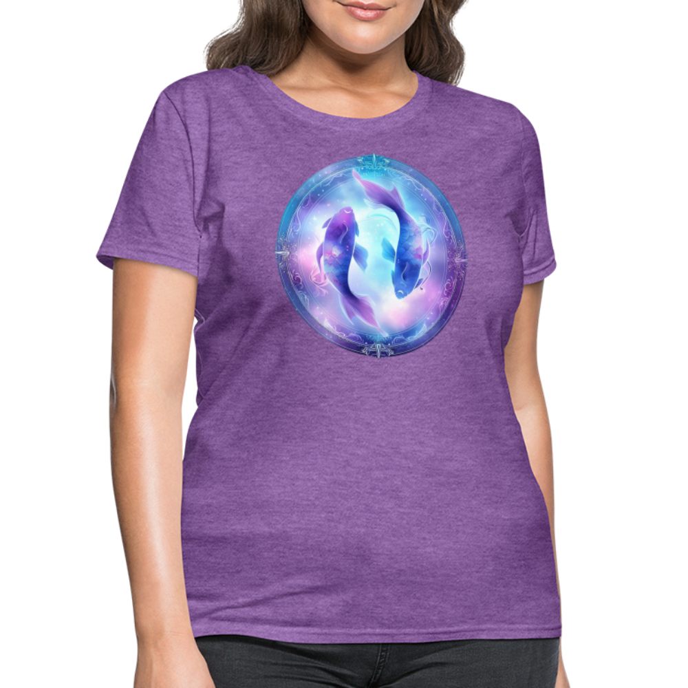 Women's Classic Pisces T-Shirt - purple heather