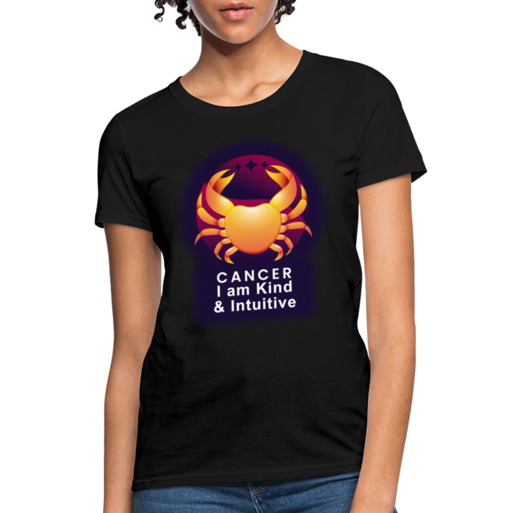 Women's Glow Cancer T-Shirt - black