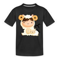 Thumbnail for Kid’s Astro Girl Aries Premium Organic T-Shirt - black