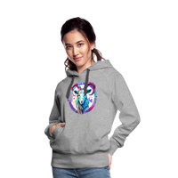 Thumbnail for Women’s Mythical Aries Premium Hoodie - heather grey