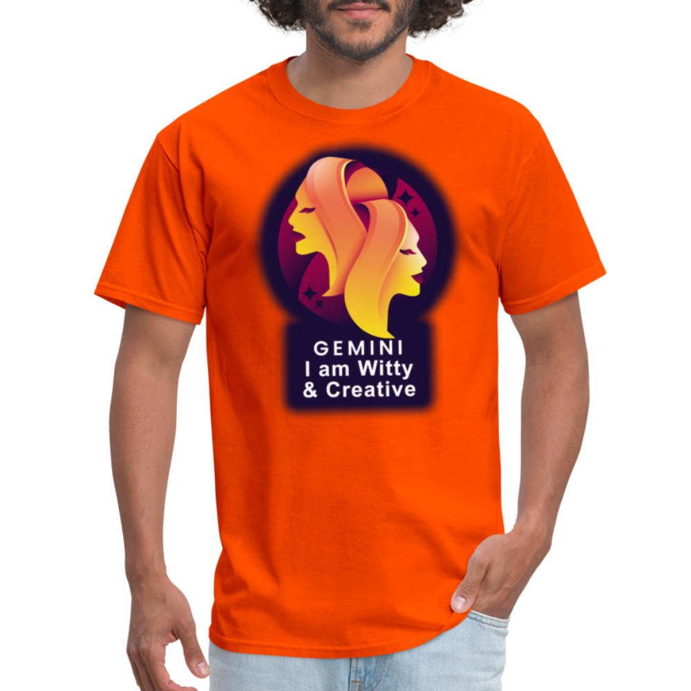 Men's Glow Gemini Classic T-Shirt - orange