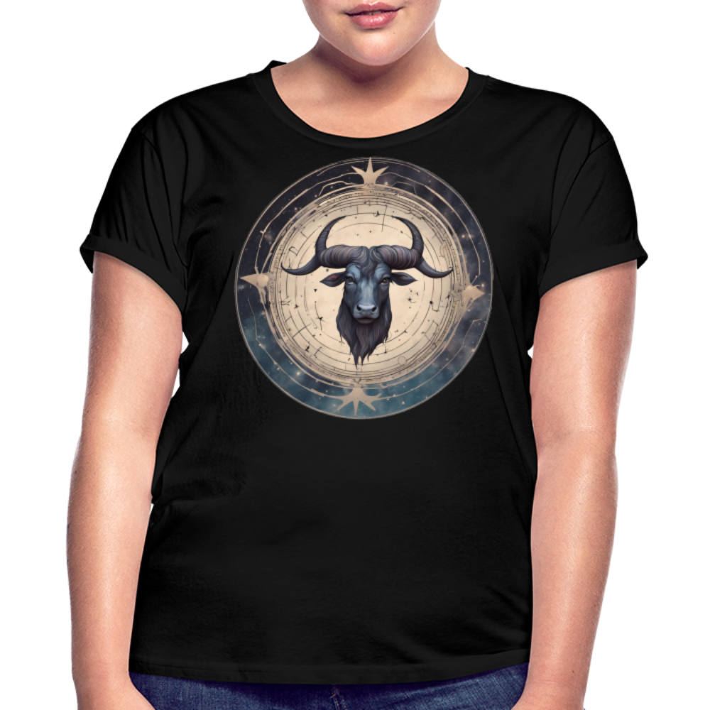 Women's Mythical Taurus Relaxed Fit T-Shirt - black