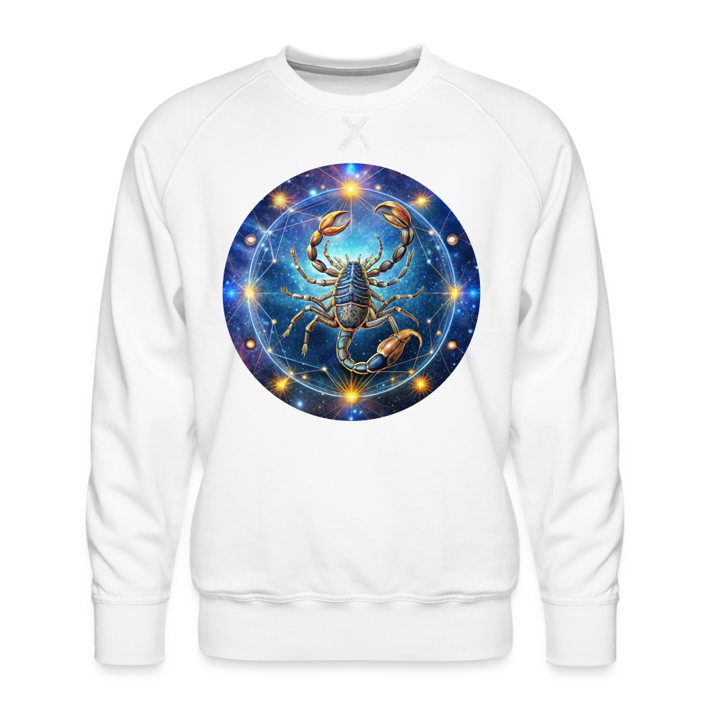 Men’s Symbol Scorpio Premium Sweatshirt - white