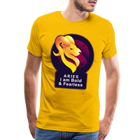 Thumbnail for Men's Glow Aries Premium T-Shirt - sun yellow