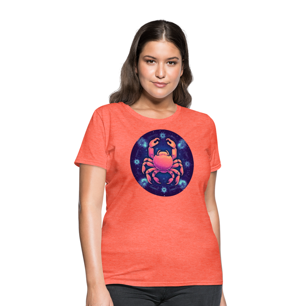 Women's Magic Cancer T-Shirt - heather coral