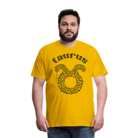 Thumbnail for Men's Power Words Taurus Premium T-Shirt - sun yellow